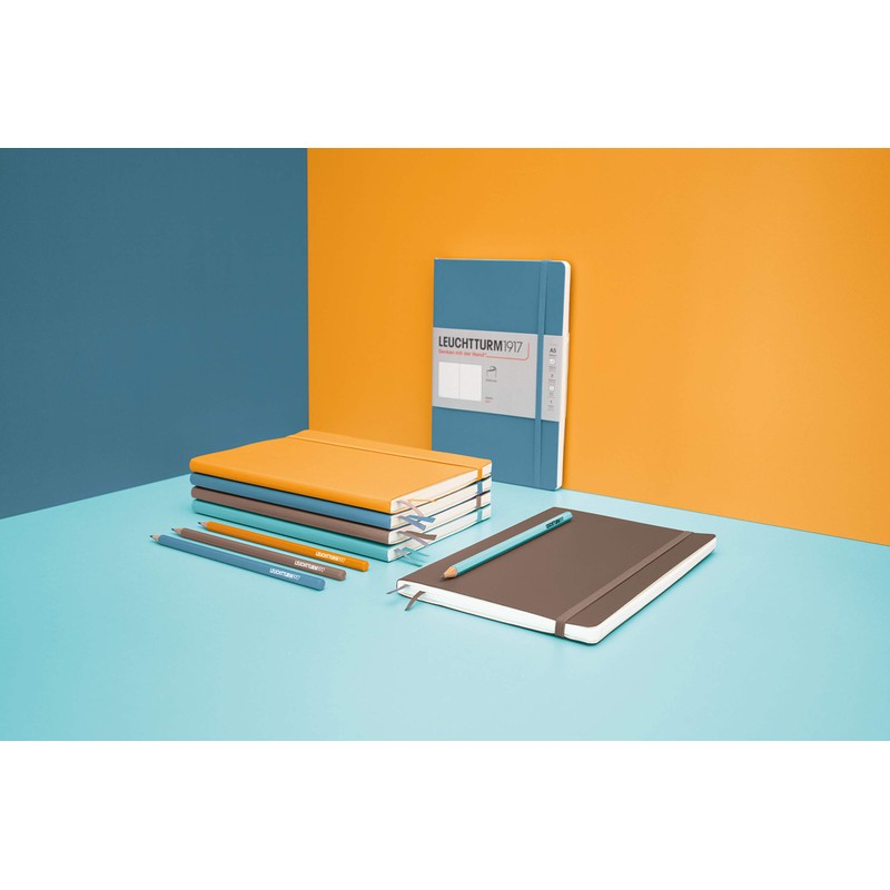Leuchtturm1917 363399 Notebook Medium (A5), Softcover, 123 numbered pages, Stone