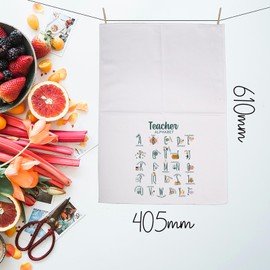 Teacher Kitchen Decor Teacher Thank You Gift Teacher Kitchen Towels Teacher Hand Towel Dish Towel Tea Towel (Teacher Towel)