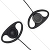 Walkie Talkie Earpiece with Mic PTT 2 Pin D Shape