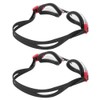 2Pcs Large Frame Swimming Glasses Electroplated Adults Goggles for Training