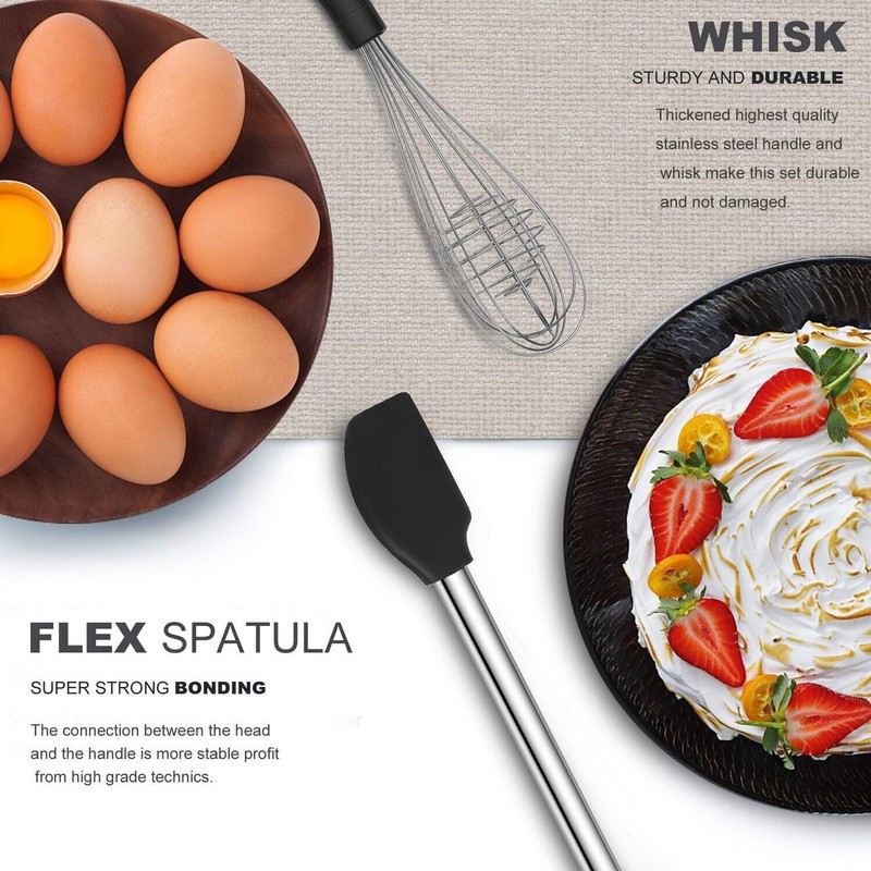 BESTZMWK Kitchen Utensil Set-Silicone Cooking Utensils-33 Kitchen Gadgets & Spoons