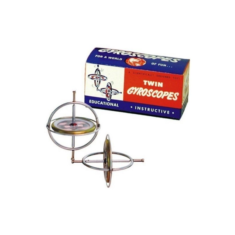 Classic Gyroscope – Twin Pack | 2 Metal Spinning Gyroscopes