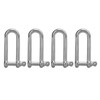 4pcs Stainless Steel U Type Shackle Lengthen U Sling Screws
