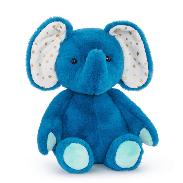B. toys- B. softies- 12" Plush Blue Elephant – Stuffed Animal – Soft & Cuddly Toy- Washable- Baby, Toddler, Kids- Happy Hues- Ellie-Berry- 0 Months +
