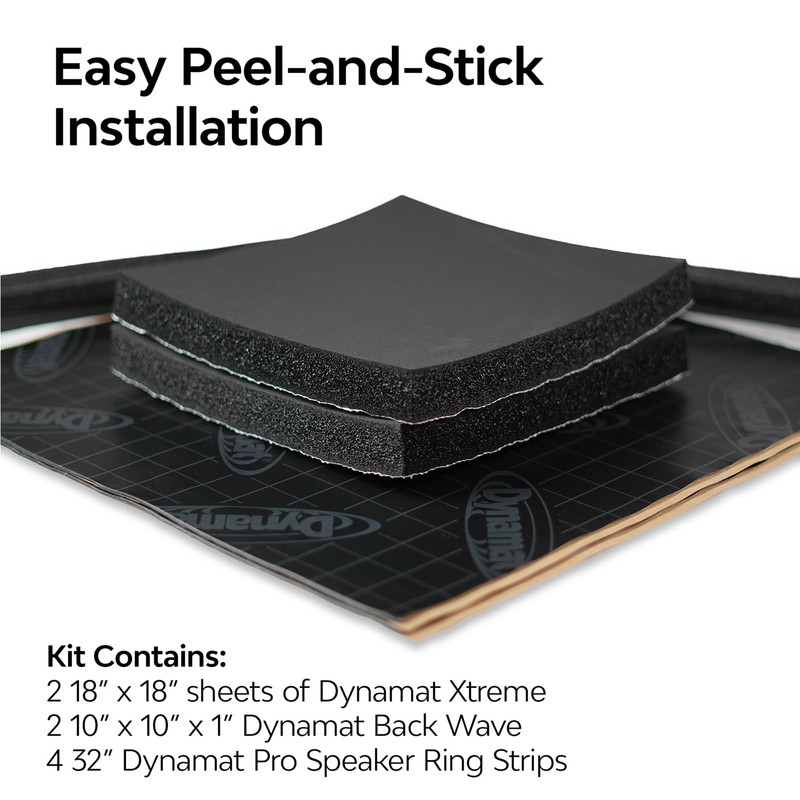 Dynamat PRO Speaker Kit for Sound Deadening – Includes Dynamat