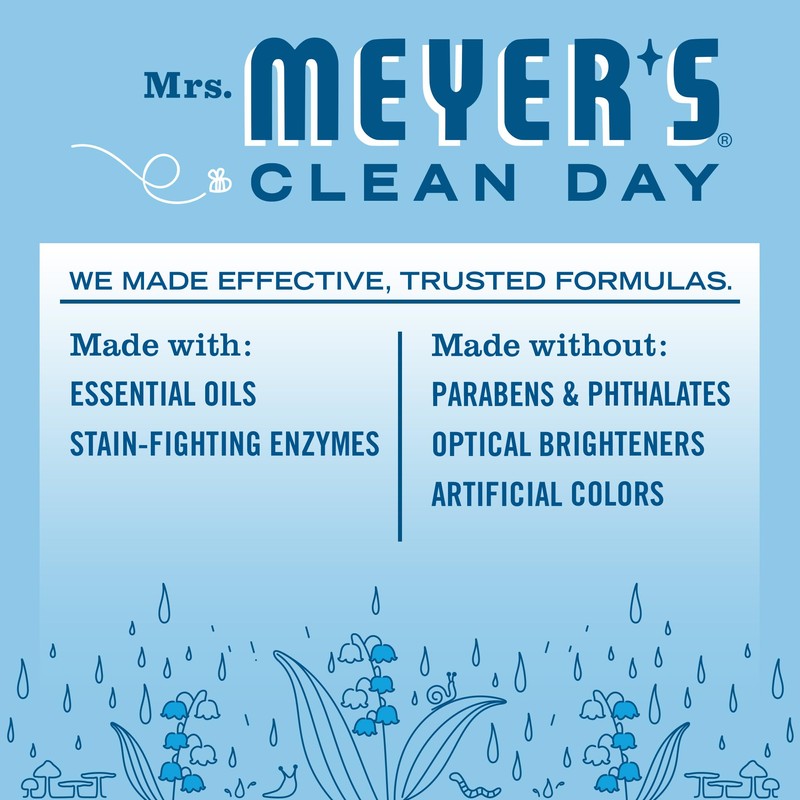 Mrs. Meyer's Clean Day Ultra Concentrated Laundry Detergent, Rain Water