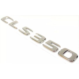Unbranded #2 CHROME CLS350 REPLACEMENT FOR MERCEDES REAR TRUNK EMBLEM BADGE DECAL LETTERS