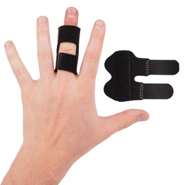 MedVance Elivo Finger Splint, Doubkle Strap, Trigger Finger Support Brace for Thumb, Index, MIddle, Ring, and Pinky Finger, Size-Large, 3 Pack