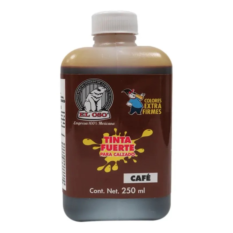 Tinta Para Calzado El Oso 8046 Cafe 250 ml