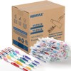 HOMVLE 50 Packs Individually Wrapped Buld Toothbrush and Toothpaste, Disposable