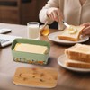 Mushroom Butter Dish with Lid,Large Butter Crock Keeper Saver,Ceramic Butter