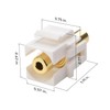 Cable Matters 5-Pack Gold-Plated 3.5mm TRS Keystone Jack Inserts in