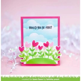 Lawn Fawn LF3322 Heart Garden Stencils