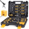 Magnetic Screwdrivers Set with Case, Amartisan 43-piece Includs Slotted, Phillips,