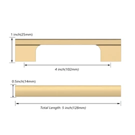 Asidrama 4497 10 Pack 4 Inch(102mm) Champagne Bronze Cabinet pulls Kitchen Cabinet Handles, Cabinet Pulls Kitchen Cabinet Hardware for Cupboard Drawer Pulls