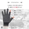 Rimikuru Fingerless Work Gloves, Fingerless Gloves, Anti-Slip, Thin, Black, 2