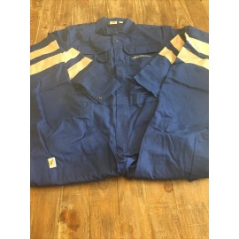 Stone Kit Liebherr Heavy Duty Mechanic Pit Crew Suit Size 50 in Blue Reflective