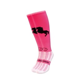 WackySox Raspberry Horse Equestrian Riding Socks