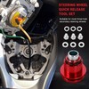 Steering Wheel Quick Release Kit, Universal 360 Degree 3 Holes