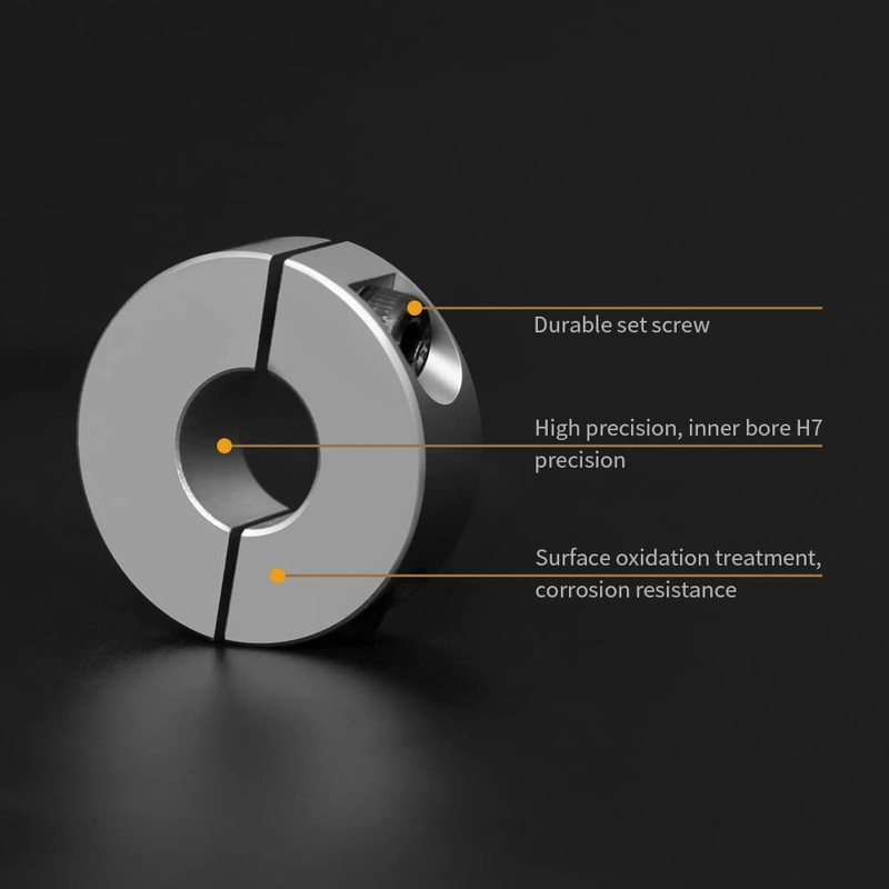 Sinoblu Split Shaft Collar, 10mm Bore H7, 30mm OD, 10mm
