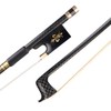 4/4 violín violín Fibra de Carbono Palo Redondo ébano Rana