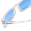 Calabria Polarized BiFocal Reading Sunglasses +2.00 Clear Crystal/Blue Mirror Mens