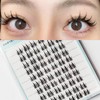 Derpilo Partial False Eyelashes, 60 Bundles, Matsueku, 3D False Eyelashes,