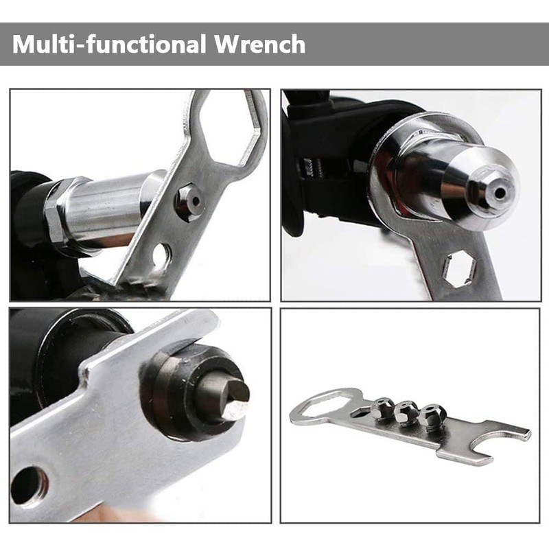 Yakamoz Rivet Gun Adatper Riveter Drill Converter Attachment Electric Power