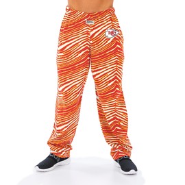 Zubaz mens Zebra Left Hip Logo Track PANT, Team Color, Large US