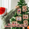 Briwooody 12 Pcs Christmas Wood Picture Ornaments Photo Ornament with