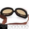kucehiup Vintage Aviator Goggles Motorcycle Goggles (Smoke lenses)