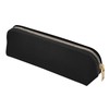 Fyore Leather Pencil Case Slim Design Pen Bag with Metallic