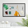 NectaCol 3 Packs Grid Wall Panels, Metal Black Wire Grid