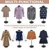 KORETECH 4 Pack Shirt Display 35" Height Adjustable Shoulder Stand