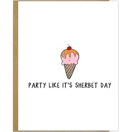 rockdoodles Happy Birthday Card Funny, Punny Birthday Card Mom Funny, Funny Bday Card For Women, Boyfriend Birthday Card Funny, Sister Birthday Card Funny (Sherbert Day)