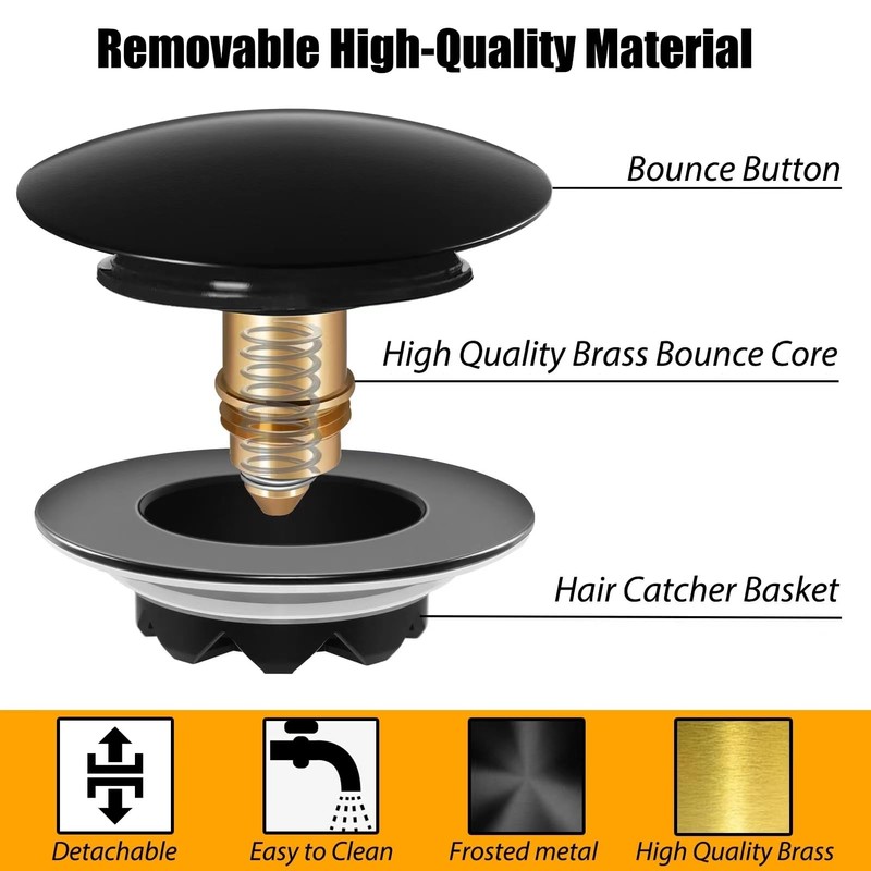 Anlige Bathtub Drain Stopper, Pop Up Tub Drain Stopper Plug