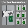 SISAV 4 Digit Combination Lock,Gym Padlock,Outdoor Combination Padlock,Suitable for School