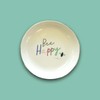 Round Bee Happy Ceramic Trinket Tray Dish Decorative Gift for
