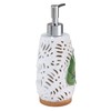 Avanti Linens - Soap Dispenser/Lotion Pump, Palm Tree Leaves Inspired