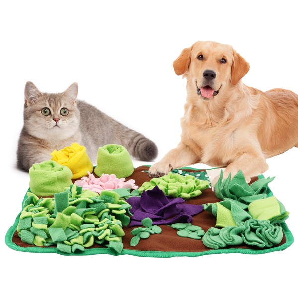MoYouno Snuffle Mat for Dogs,Interactive Feeding Mat,Pet Slow Feeding Mat,Washable