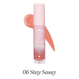 Rubor Liquido Cheeky Baby Italia Deluxe Mejillas Y Labios Tono Del Maquillaje 06 Stay Sassy