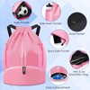 BROTOU Unisex Drawstring Backpack, Waterproof Gym Bag, Large Oxford PE