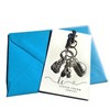 CORNWALL themed Cornish pasty pixie ship charm bag clip keyring
