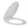 Elongated Slow Close Toilet Seat, Slip-Resistant, Quick Releasing for Cleaning,