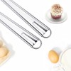 WEERSTONE 2 x 20cm Stainless Steel Spiral Whisks - Silver