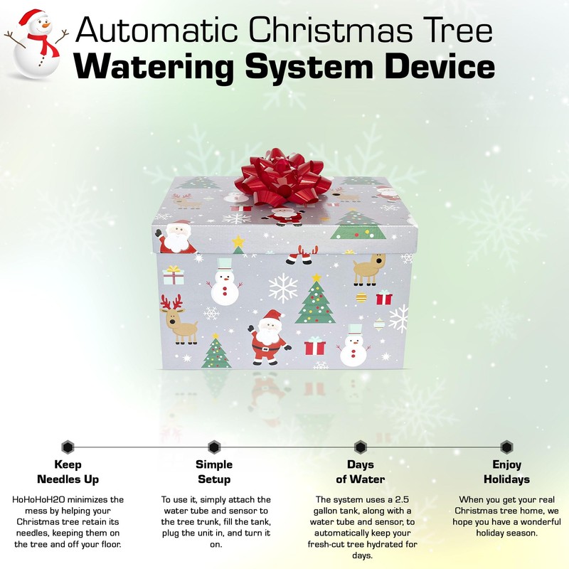HoHoHoH2o Automatic Christmas Tree Watering System Device, Santa’s Tree Helper