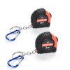 Spifflyer 2pc Mini Tape Measure Keyring Small Measuring Tape Retractable