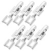 6Pcs Necklace Extender Silver Foldover Silver Jewelry Clasps Necklace Stacker