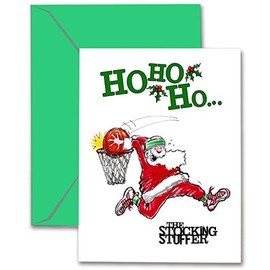 Play Strong Basketball Christmas Cards Stocking Stuffer 3-Pack Sports Basketball Greeting Cards Christmas Cards Perfect for Basketball Fanatics - They'll Love 'em! #AllProfitsToHelpKids
