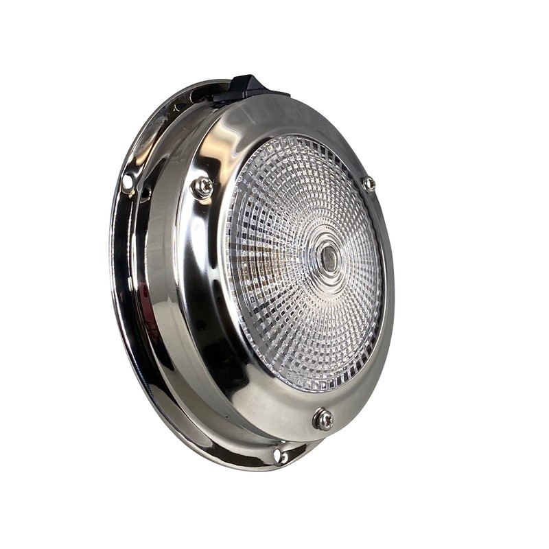 Pactrade Marine Dome Light 12V - 3-Inch Lens, Warm White
